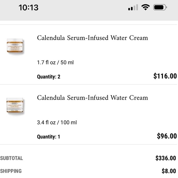 Kiehl’s Calendula Toner (alcoholfree), Face Cleanser, Water Cream Self Care Lot! - Picture 3 of 16